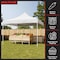 Stalwart Pop Up Canopy - 10x10 ft Tent - UPF30 Sun Shelter with Adjustable Height by White, 3PK 80-14-WHT - alternate 7